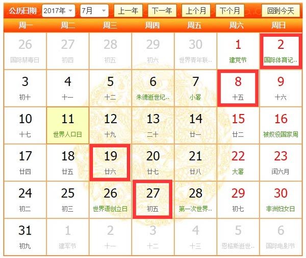 2017年7月那幾天適合裝修，7月裝修吉日