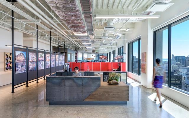 樂享純凈藍天白云之境！在Gensler設(shè)計公司辦公室工作倍兒