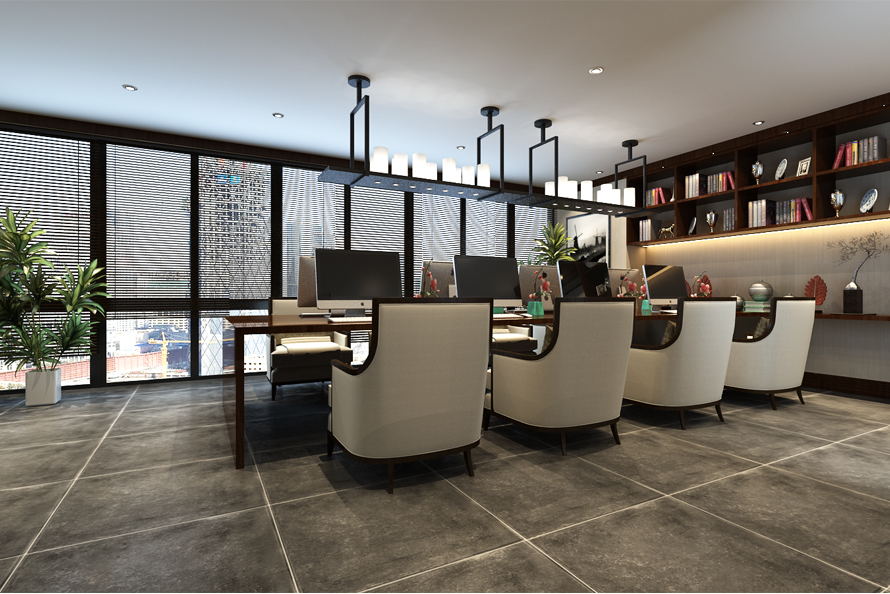 新中式辦公樓裝修設(shè)計，環(huán)境好工作就是任性!